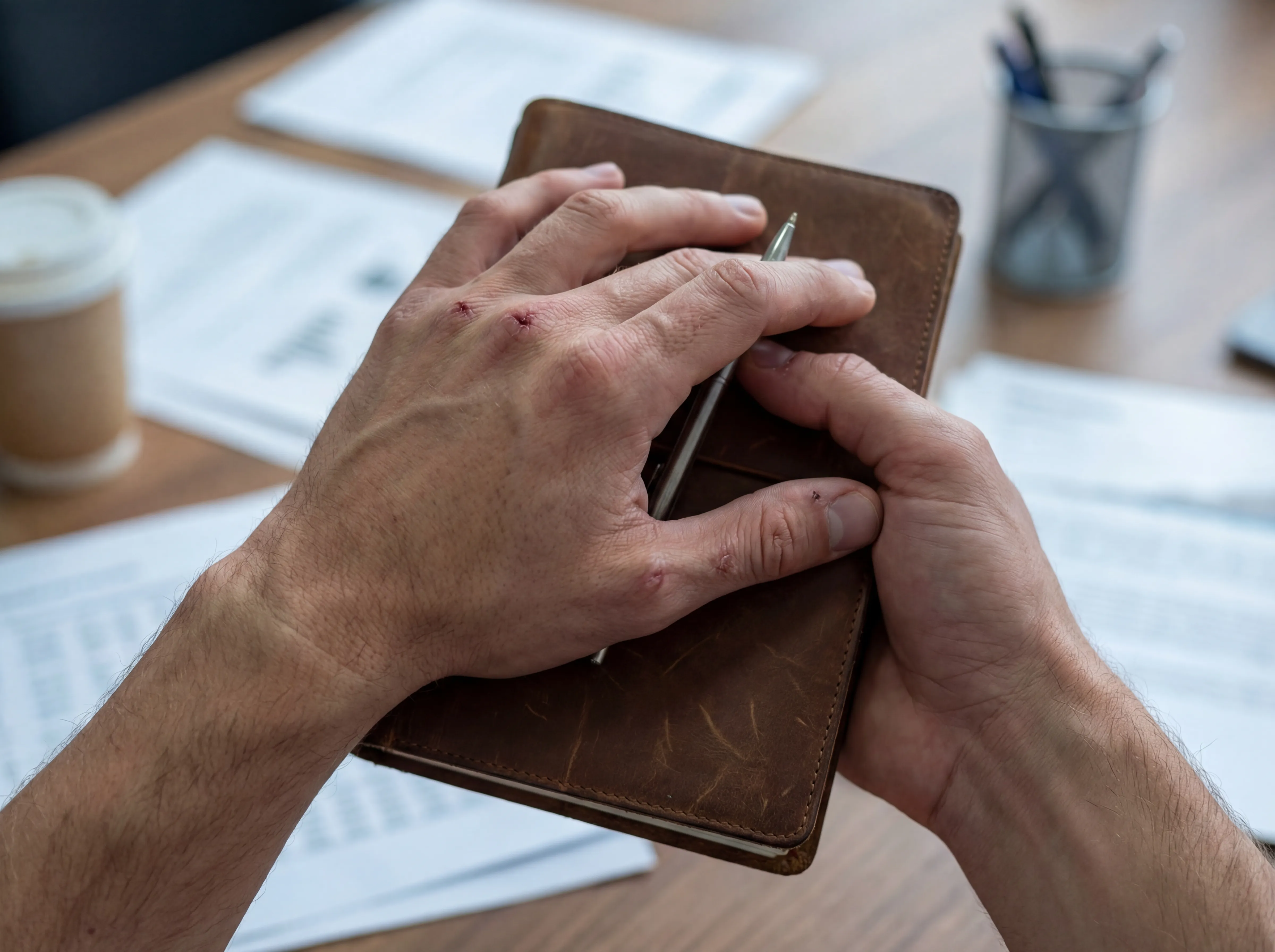 Years of racing wisdom distilled in a well-worn notebook