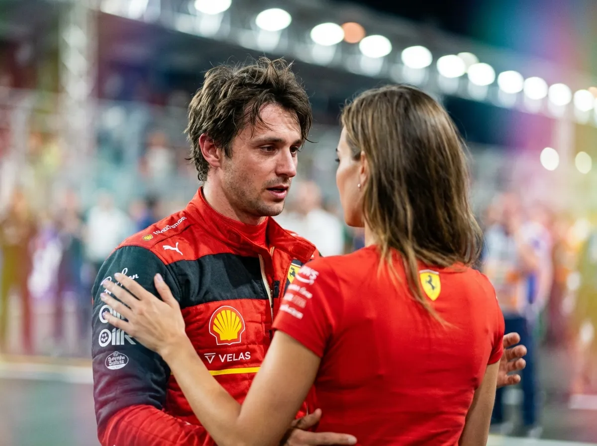 Ferrari, like AM57, win as a team and loses as a team. Scuderia Ferrari F1 Press Officer Lead Maren Lindqvist commiserates with Alexander after narrowly missing out on the win.